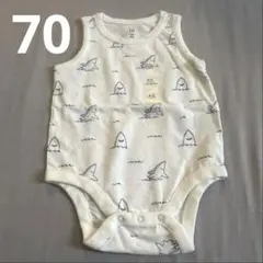 【新品】ボディスーツ ベビー ロンパース gap 男の子 70