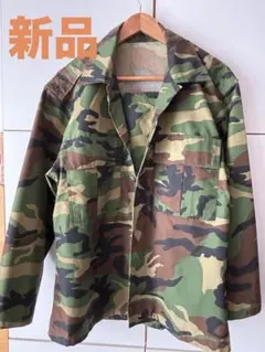 新品　迷彩 ミリタリージャケット 長袖 2ポケット