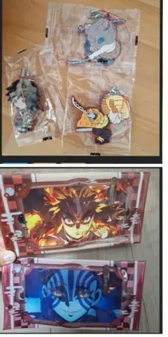 鬼滅の刃 クリアマルチケース　ラバーストラップ　セット