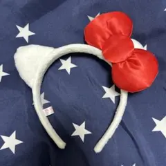 ハローキティ　カチューシャ 白赤