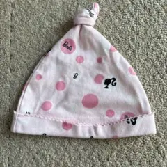 Barbie ベビー用ドット柄帽子 45cm ピンク