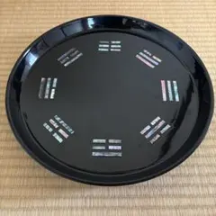 八卦図 螺鈿細工 漆塗り 丸盆 - メルカリ