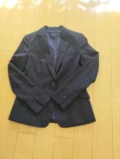 【値下げ】ネイビー ストライプ ビジネススーツ 3点セット