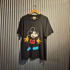 90s OSFA】Mickey & Co. 逆さミッキー Tシャツ 黒 - メルカリ