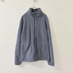 【ユニクロ】リバーシブルジャケット フリース ボア ジップアップ L 洗える