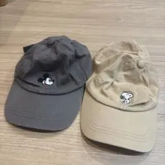 【値下げ‼️】ミッキー、スヌーピー帽子セット