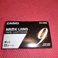 CASIO NAME LAND XR-9WE テープカートリッジ 9mm