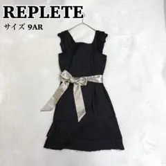 REPLETE リプレート パーティードレス 結婚式 フォーマル 黒 9号 M