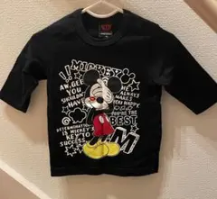 ベビードールBABYDOLL　ミッキー　90　Tシャツ　ブルー