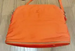 美品‼️最終‼️オレンジ　ポーチ　布製