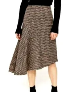 【新品タグ付】SLY TWEED FLARE ミディ スカート　アシンメトリー