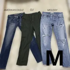 American Eagle MOUSSY…デニム スキニー カーゴパンツセット