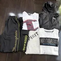 こども服まとめ売りサイズ150秋冬物長袖アウターTシャツパンツセット