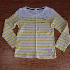 黄 ボーダー ロンT 130