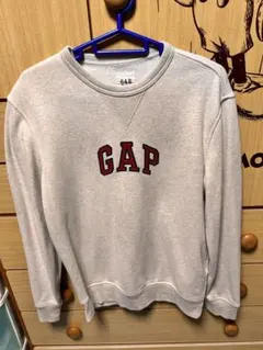 GAP グレー ロゴ入り トレーナー　Sサイズ