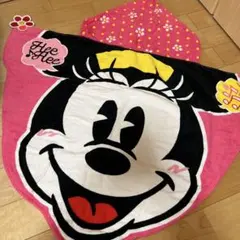 【中古品】ミニーマウス フード付きタオル
