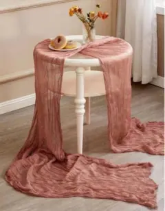 【最終値下げ】テーブルランナー ダスティピンク 90×180