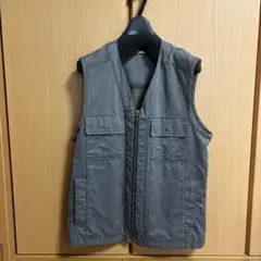 Golden Bear グレー ジップアップベスト　メッシュ　M