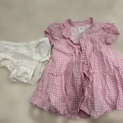 シャツワンピース　80くらいのサムネイル