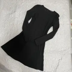ZARA TRF ブラック 長袖ワンピース