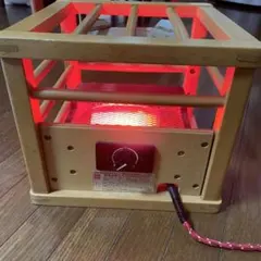 【レトロ】こたつ【ナショナル】　　　赤外線健康コタツ【花柄卓付き】　 昭和レトロ 当時物赤天板 ナショナル 赤外線健康コタツ 手編みコタツ