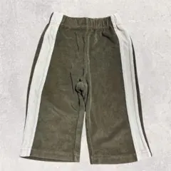 yonkon ラインパンツ xs ブラウンカーキ