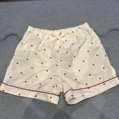 GU ハート柄 パジャマ ショートパンツ 130cmのサムネイル