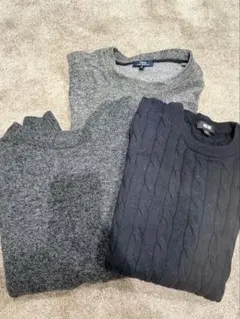 アーバンリサーチなど　メンズセーターまとめ売りLサイズ３点