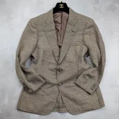 【訳あり】BURBERRYS’ テーラードジャケット ウール モヘア 千鳥格子