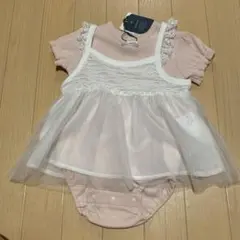 cotoli ロンパース ベビー ベビー服 ピンク 半袖 キャミソール　80