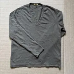 マルセルラサンス カシミア混Vネックセーター グレー