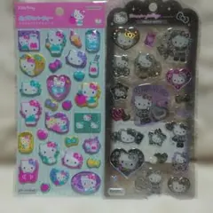 ハローキティ　ラメきらクリスタル　Drop　jelly シール　2点セット売り