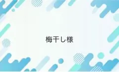 梅干し様専用ページ