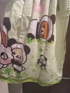 リラックマ 巻きタオル ラップタオル クローバー柄