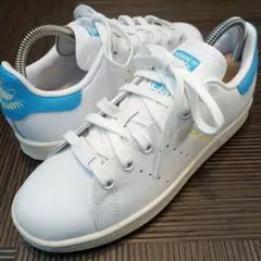 アディダス スタンスミス 白xライトブルー 22.5センチ