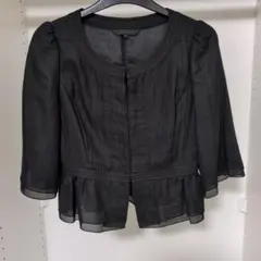 未使用　美品　ANAYI アナイ ジャケット ブラック ペプラム　ボレロのサムネイル