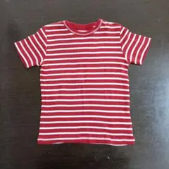 【ベルメゾン】GITA ボーダー Tシャツ レッド ホワイト 100cmのサムネイル