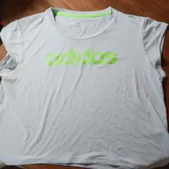 お値下げadidas ライトグレー ネオンイエロー トップス D16