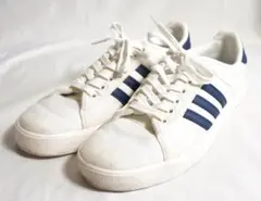 中古　Adidas NOAH Adria 27cm　キャンバス　白×紺　コラボのサムネイル
