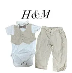 美品❣️H&M フォーマルセット ベージュ 70センチ　80センチ　男の子