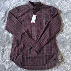 ユニクロ　チェックボタンダウンシャツ S