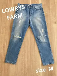 ローリーズファーム　デニム　ダメージデニム　Mサイズ