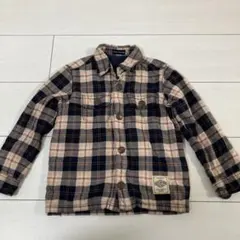 MIKI HOUSE チェック柄 長袖シャツ 110 厚手