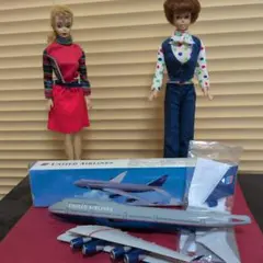 ユナイテッド航空　旧塗装　珍しい？箱付きプラスチック製　飛行機　プラモデルのサムネイル