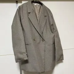 チェック柄ダブルブレストジャケットのサムネイル
