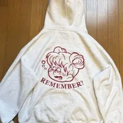 REMEMBER? 刺繍 プルオーバーパーカー