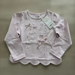 タグ付き mezzo piano メゾピアノ リボンTシャツ