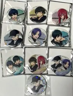 ブルーロック ブルロ グリッター缶バッジ パーカーver. 全種セット