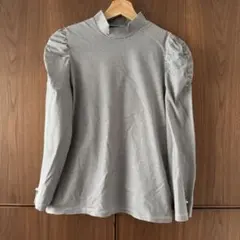 TIARA/長袖パフスリーブカットソー/ボーダー柄