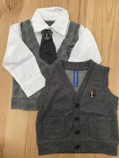 フォーマル　シャツとベストのセット　80cm
